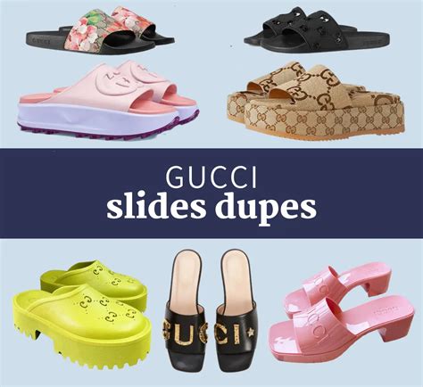 gucci rubber chain slides|gucci rubber slide dupes.